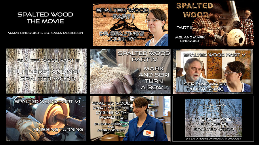 SPALTED WOOD THE MOVIE by Mark Lindquist and Dr. Sara Robinson is on YouTube!